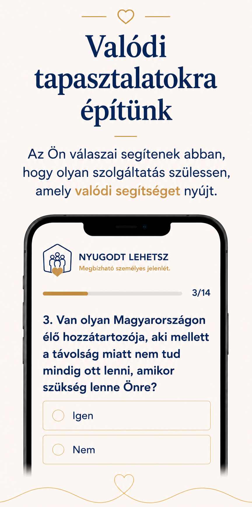Valódi tapasztalatokra építjük a szolgáltatást