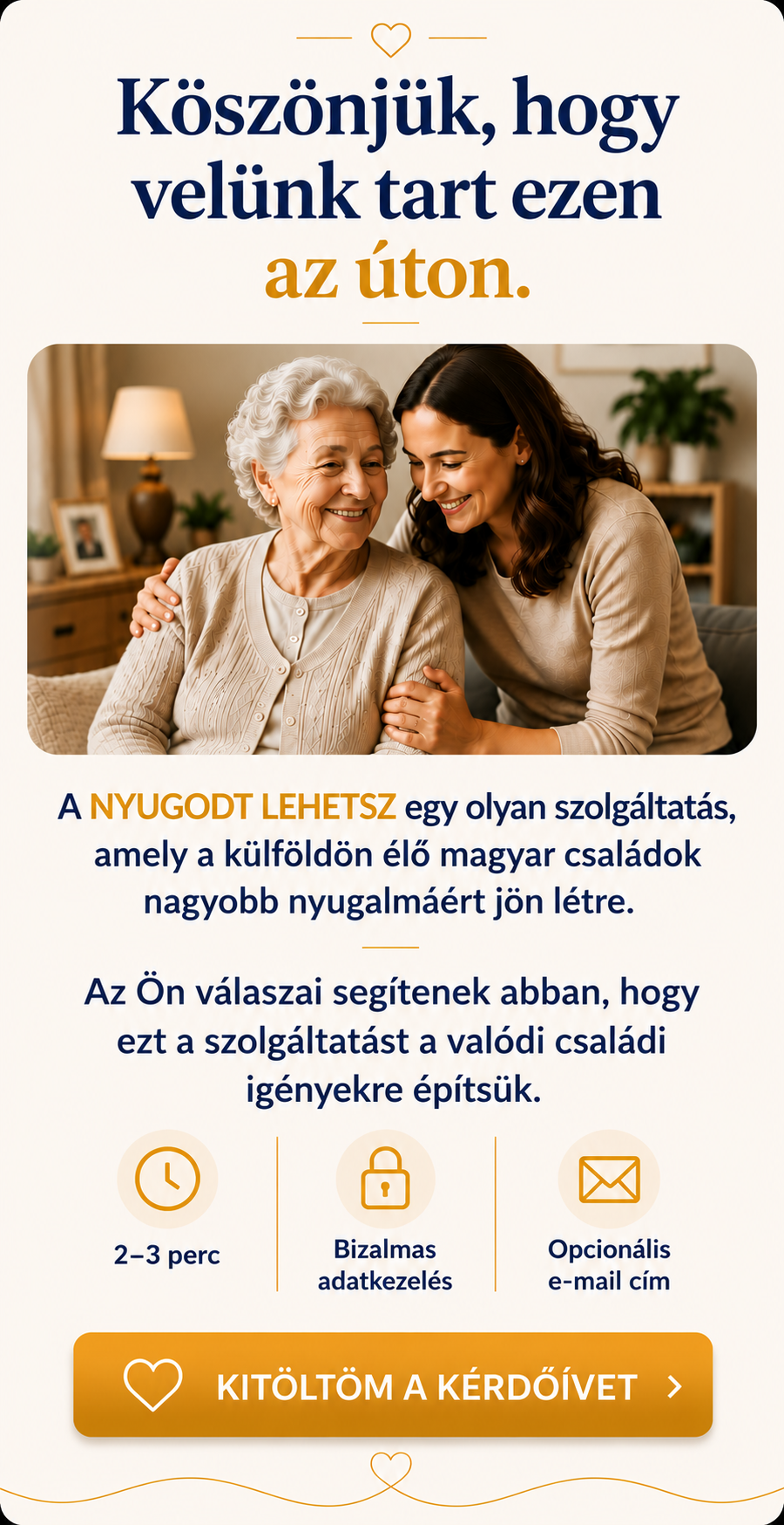 Köszönjük, hogy velünk tart ezen az úton